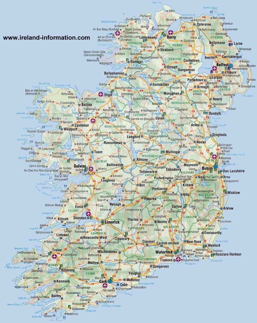 mapa blackrock irskoj