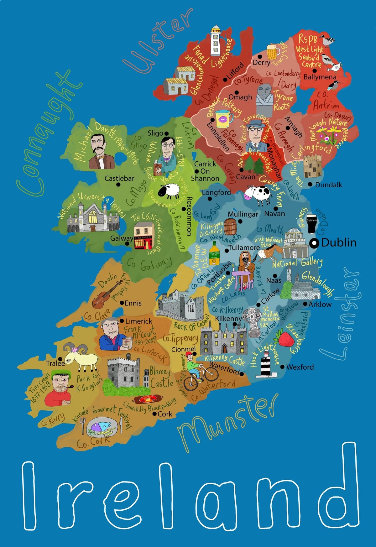 mapa je iz irske za djecu