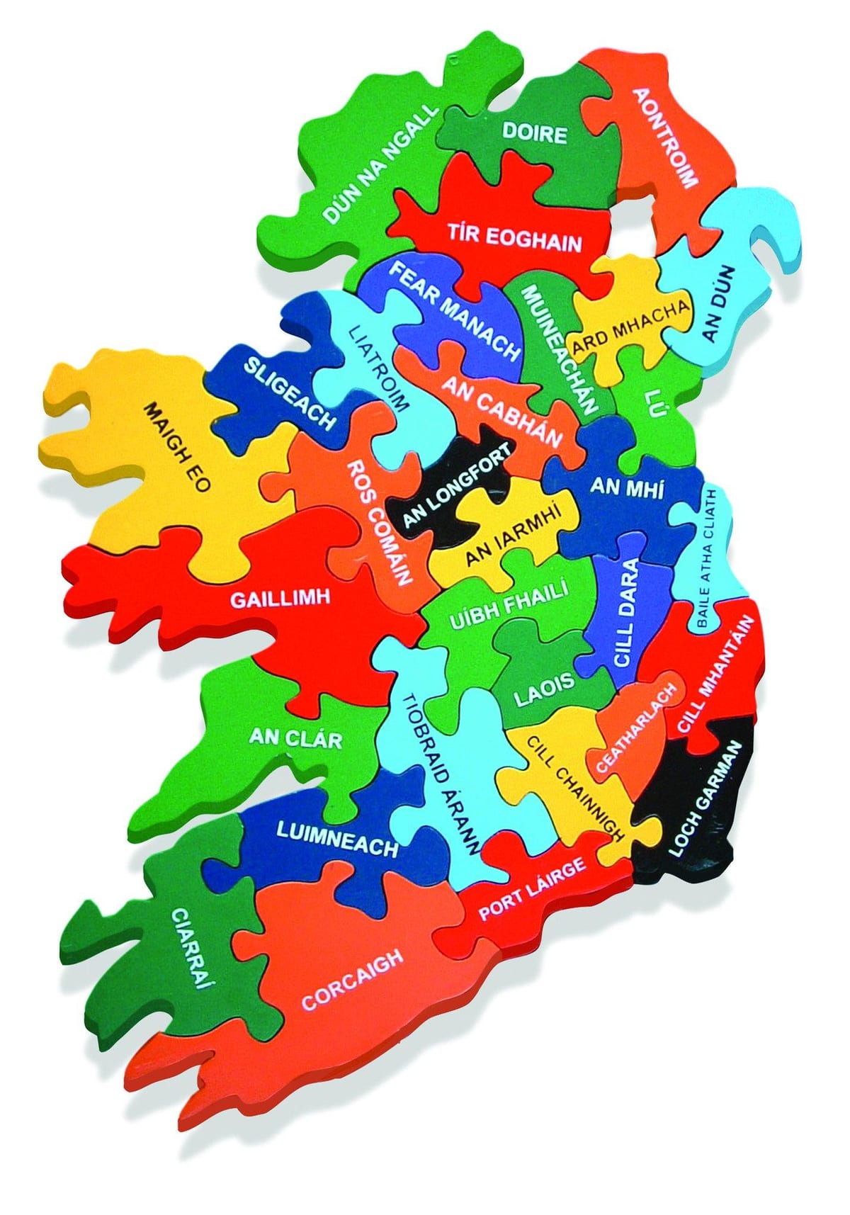 mapa mapu irske kao gaeilge