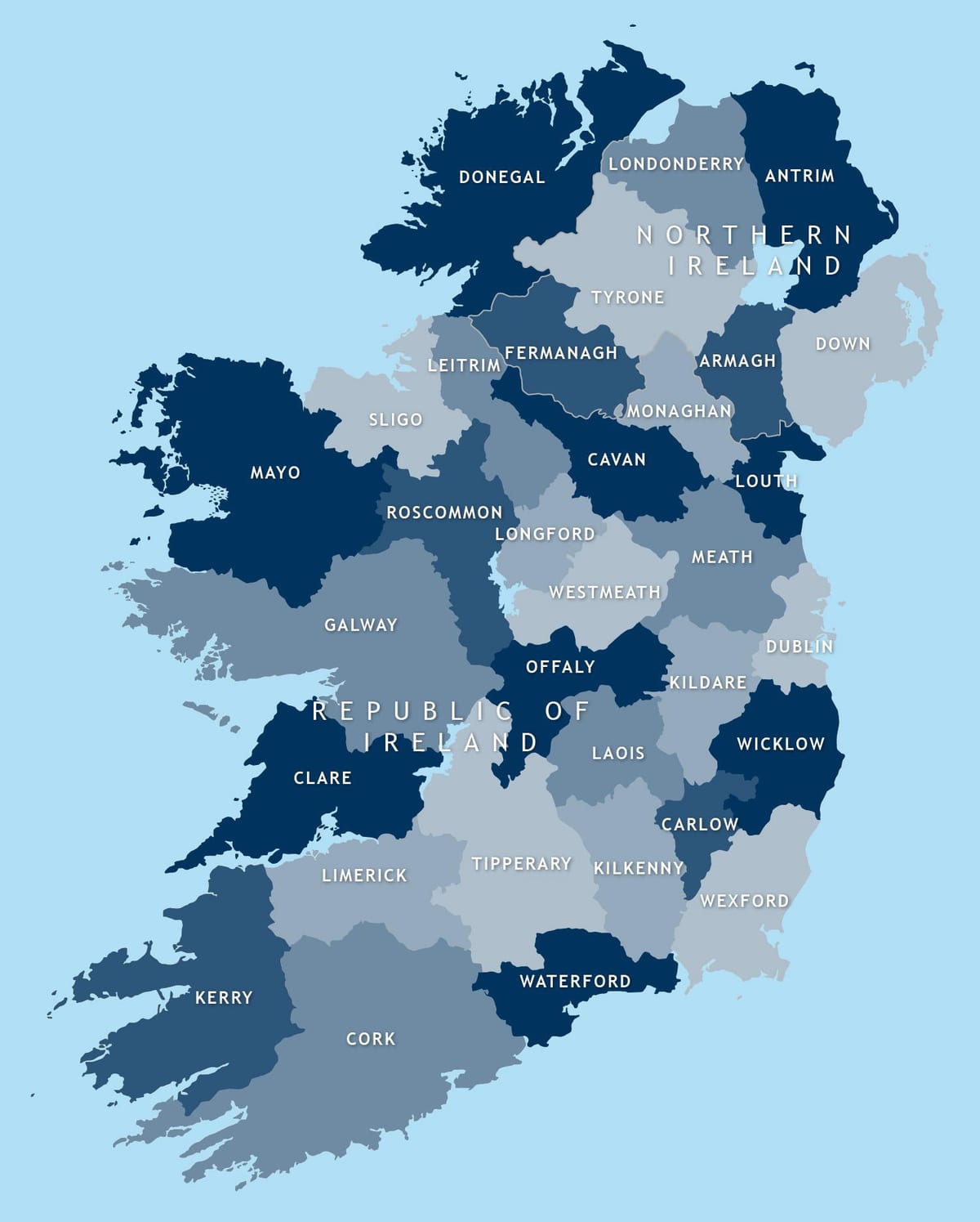 mapa mogu se mijenjati mapu irskoj