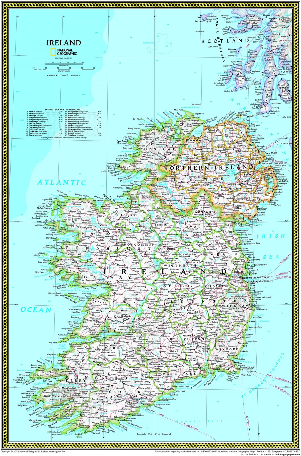 mapa national geographic mapu irskoj