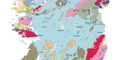 Mapa geološke mapu irskoj