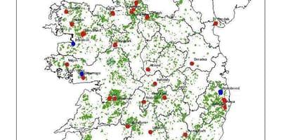 Mapa je iz irske šume