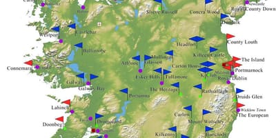Mapa je iz irske golf