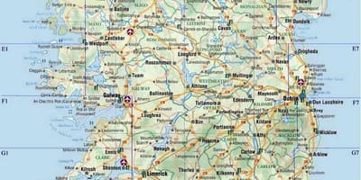 Razgledanje mapu irskoj