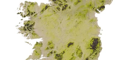 Geografska karta irskoj