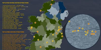 Mapa je iz irske turističke lokacije