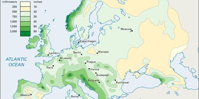 Kiša je mapa irskoj