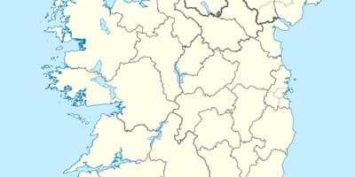 Mapa ostrva irskoj