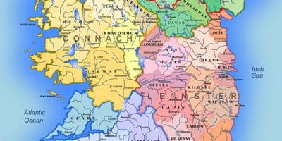 Mapa rijeke irske karta za djecu
